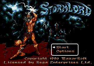 Stormlord (Japan) Title Screen